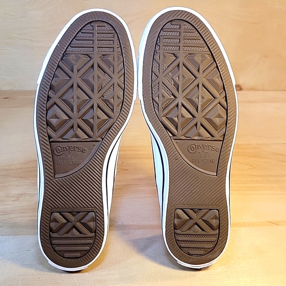 Converse All Star White and Gold Sneakers Canvas Low-Top Sneakers - Picture 8 of 10